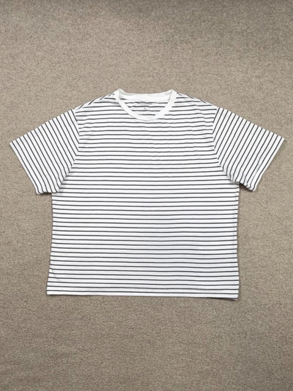 Abercrombie Fitch Striped T Shirt Womens Size L White Striped Boxy